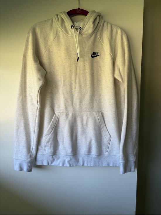 Nike Tops - Nike Women’s Light Gray Pullover Hoodie with Black Swoosh Tag